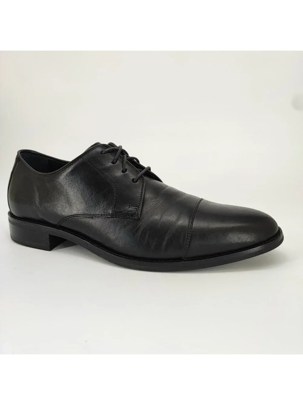 Cole Haan Lenox Hill Men's Size 9.5 W Wide Dress Shoes Black Cap Toe Oxford
